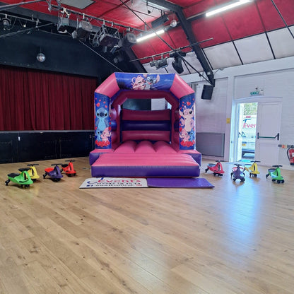 Stitch & Angel Pink & Purple Bouncy Castle