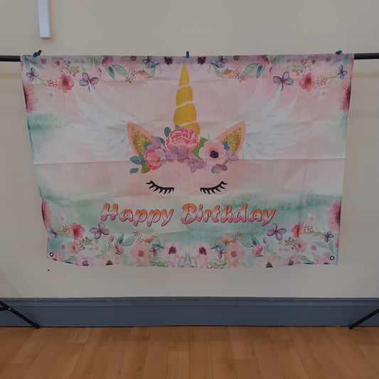 Unicorn Backdrop Banner