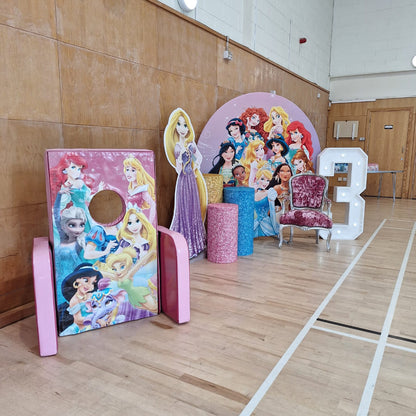 6ft Round Princess Backdrop Hoop