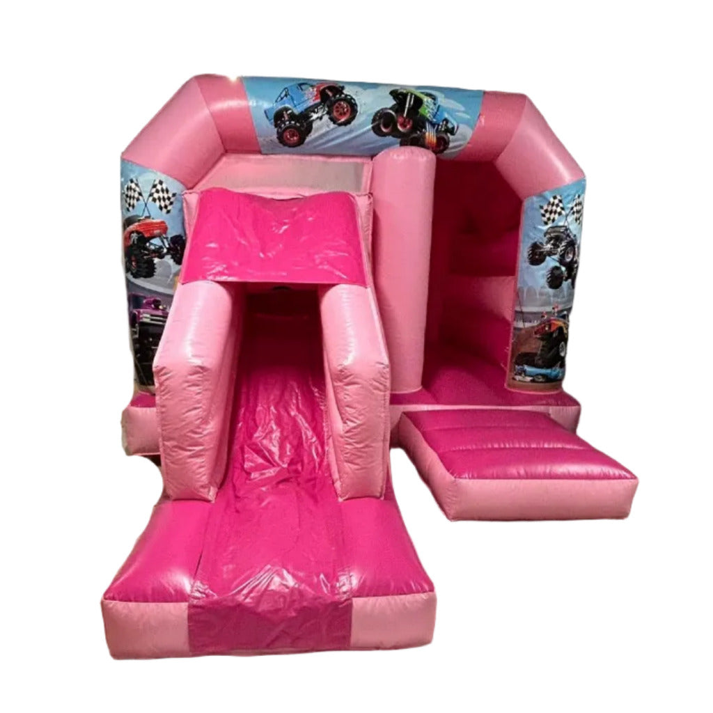 Monster Truck Pastel Pink Bounce 'n' Slide