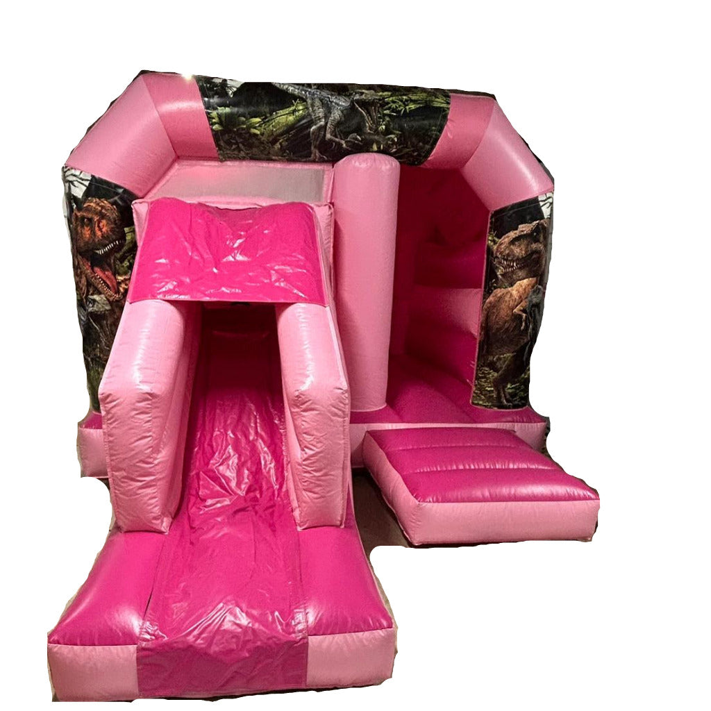 Pastel Pink Bounce 'n' Slide Dinosaur 2 Themed