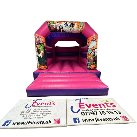 Halloween 3 Bouncy Castle Pink & Purple