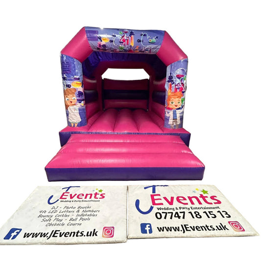 Science / Lab Bouncy Castle Pink & Purple