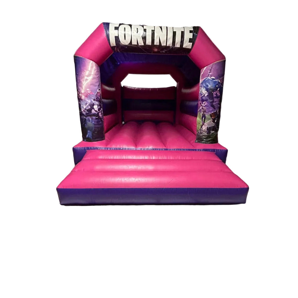 Fortnite 2 Themed Bouncy Castle Pink & Purple