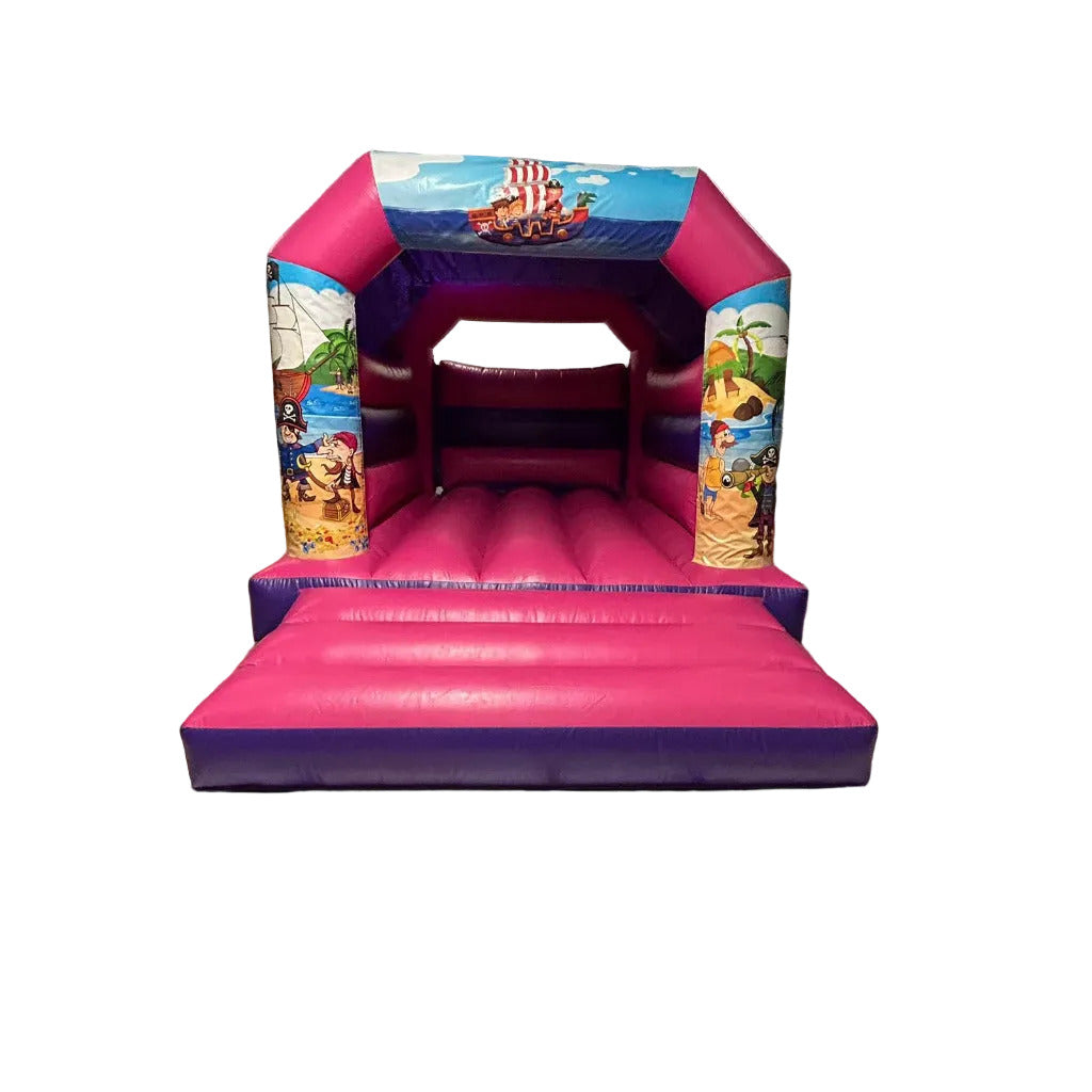 Pirate 2 Bouncy Castle Pink & Purple