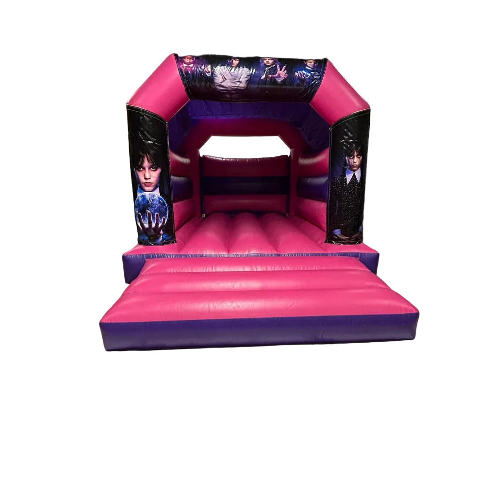 Wednesday Themed Bouncy Castle Pink & Purple