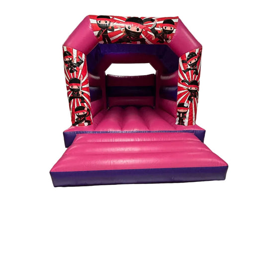 Ninjas Bouncy Castle Pink & Purple
