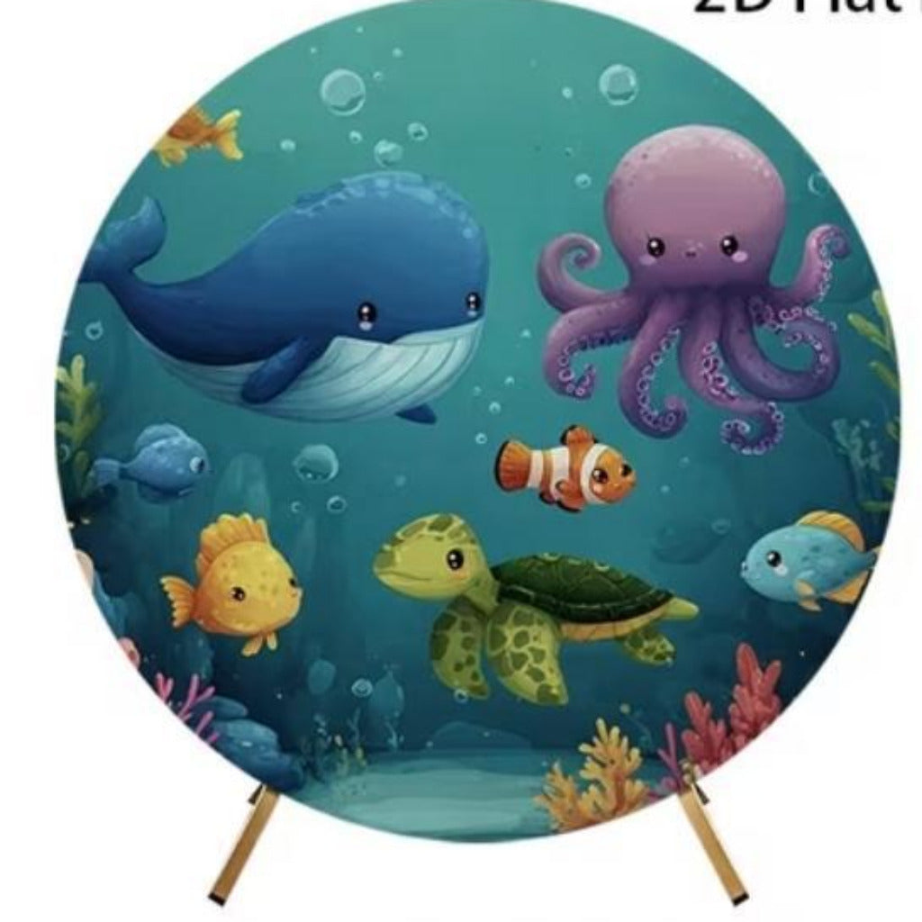 6ft Round Under The Sea Backdrop Hoop