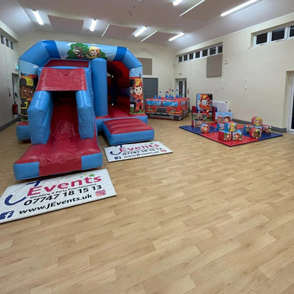 Firefighter / Fireman Bounce n Slide, Ball Pool, Soft Play, Face In The Hole & Hopscotch Package