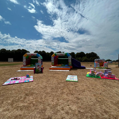 Party Time Unicorn Bounce n Slide, Ball Pool & Soft Play Package Multicoloured Rainbow