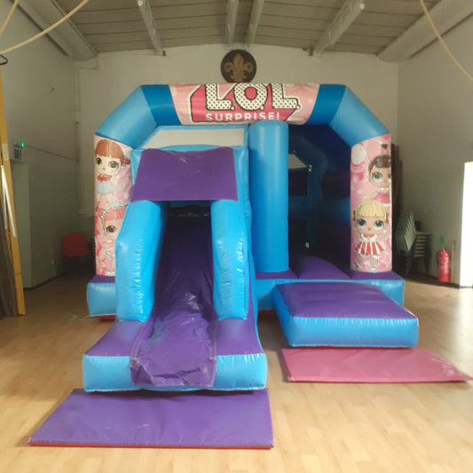 Doll Themed Bounce 'n' Slide Blue & Purple