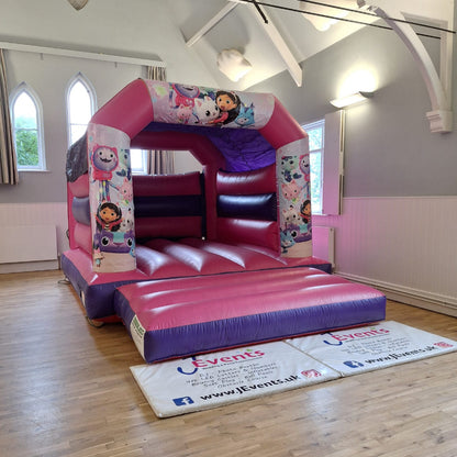 Gabbys Dollhouse Bouncy Castle Pink & Purple