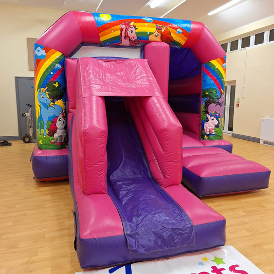 Unicorn Pink & Purple Bounce 'n' Slide