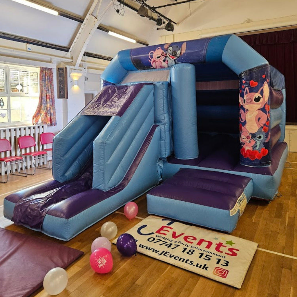 Blue & Purple Bounce 'n' Slide Stitch & Angel Themed