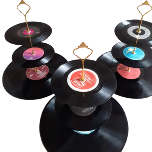 Three Tiered Record Set Cake Stands