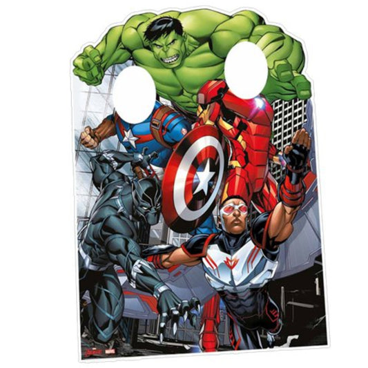 Superhero ‘Face in Hole’ Cardboard Cutout