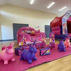 Animal Hoppers, Ball Pool, Soft Play Shapes, Face In The Hole & Hopscotch Package (Choose Your Theme / Mixed Colours)