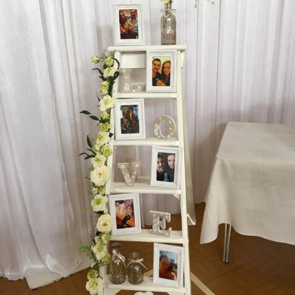 Vintage Wooden White Ladder