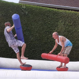 Duel Gladiator Joust Inflatable Red, Blue & White