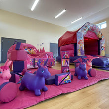 Load image into Gallery viewer, Princess Bouncy Castle, Ball Pool &amp; Soft Play Package
