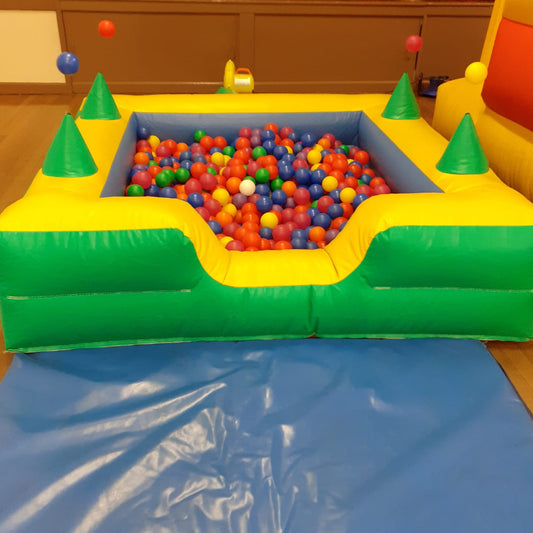 Green & Yellow Inflatable Ball Pool Air Juggler