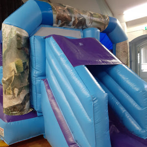 Blue & Purple Bounce 'n' Slide Dinosaur Themed