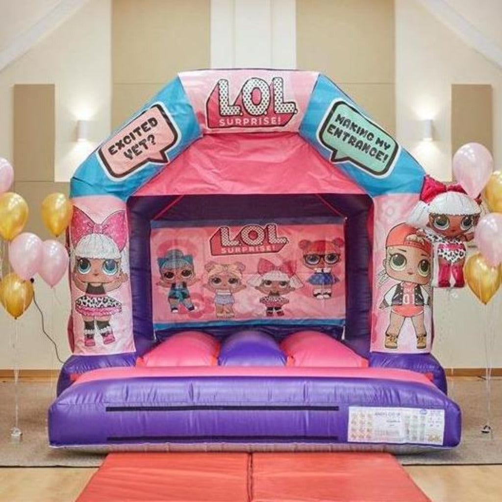 Doll Themed Bouncy Castle Pink & Purple