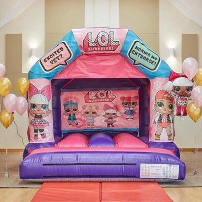 Doll Themed Bouncy Castle Pink & Purple