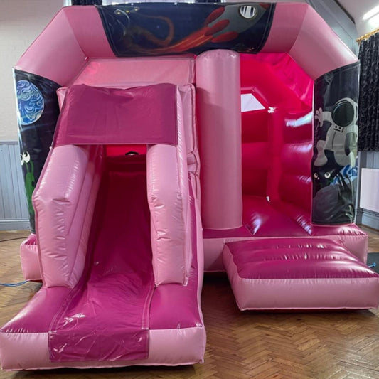 Pink Bounce 'n' Slide Space Themed