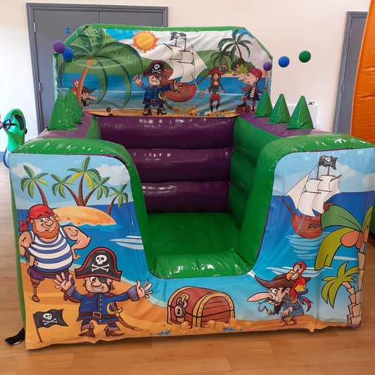 Pirate Green & Purple Inflatable Ball Pool Air Juggler