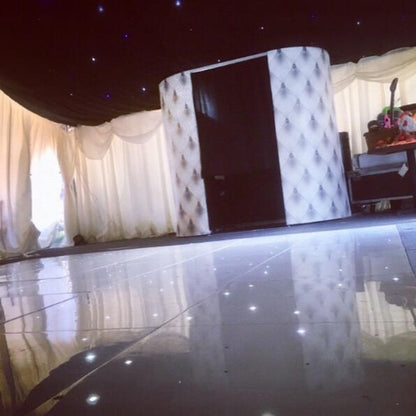 DJ & White Disco Setup Plus Photo Booth & LOVE Letters