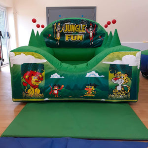 Jungle Inflatable Ball Pool Air Juggler Green