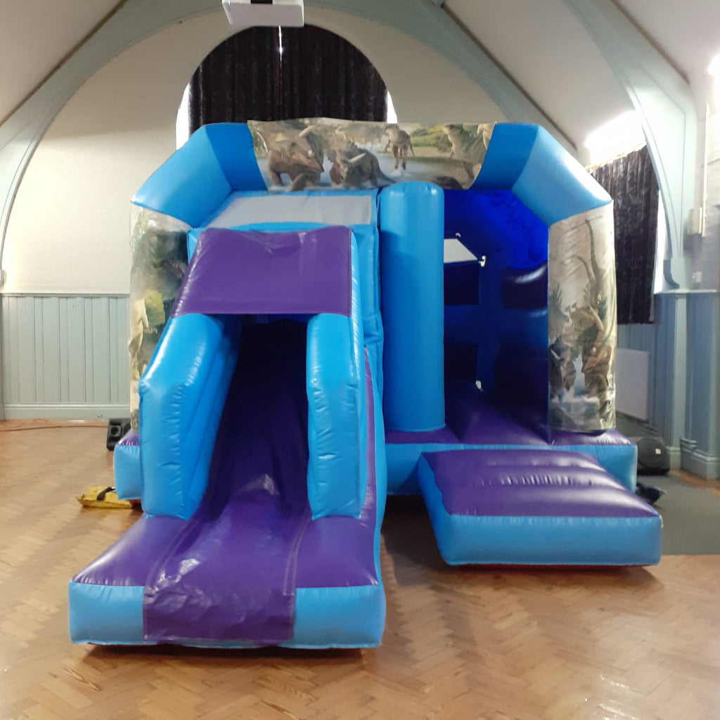 Blue & Purple Bounce 'n' Slide Dinosaur Themed