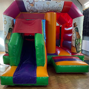 Multicoloured Bounce 'n' Slide Congratulations Themed