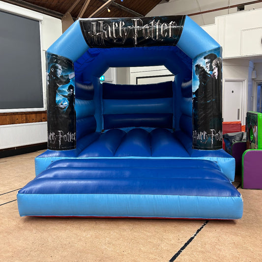 Witches & Wizards Bouncy Castle Blue & Blue