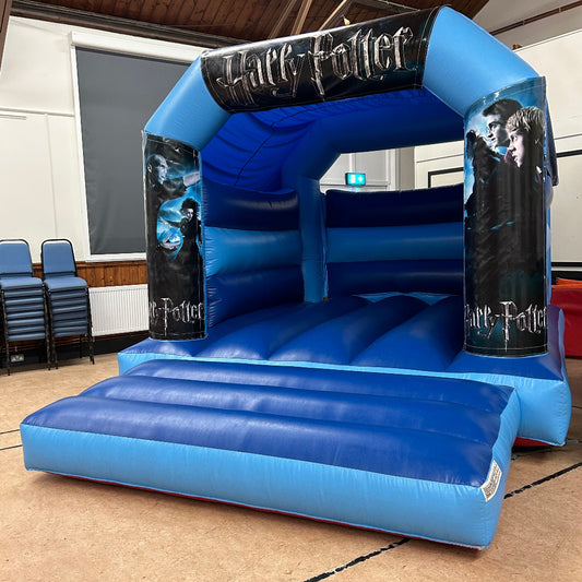 Witches & Wizards Bouncy Castle Blue & Blue
