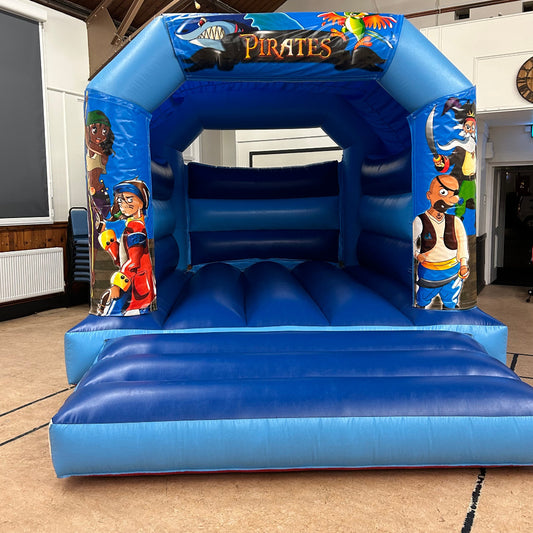 Pirate Bouncy Castle Blue