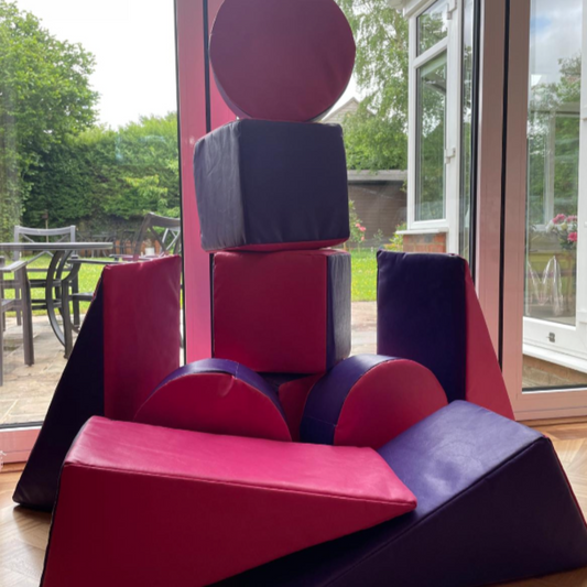Purple & Pink Soft Play Shapes