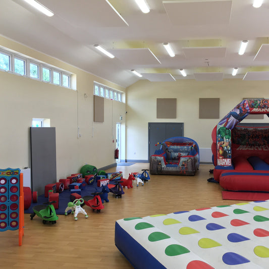 Bouncy Castle, Ball Pool, Soft Play Shapes, Didi Carts, Walk 'n' Rides, Animal Hoppers Plus Giant Jenga, Mega 4 In A Line & Giant Twister Inflatable Game