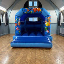 Load image into Gallery viewer, Party Fun Bouncy Castle Blue &amp; Blue
