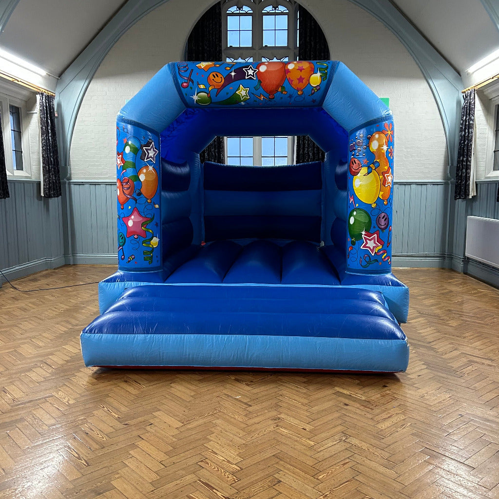 Party Fun Bouncy Castle Blue & Blue