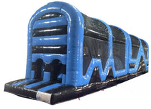 Load image into Gallery viewer, Assault Course 46ft Blue &amp; Black Inflatable Obstacle Course &amp; Disco Dome Bouncy Castle Package
