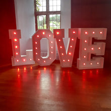 Load image into Gallery viewer, 4ft LED LOVE Letters
