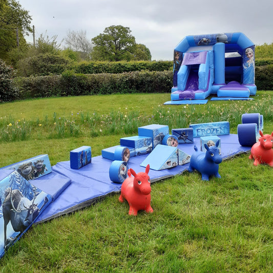Ice Themed Bounce 'n' Slide Castle & Soft Play Package