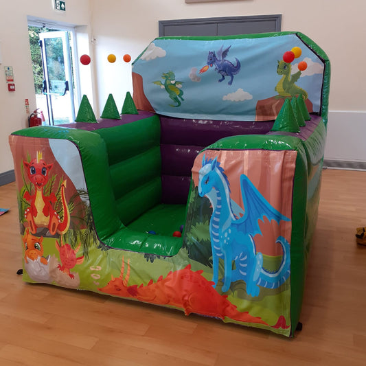 Dragon Green & Purple Inflatable Ball Pool Air Juggler