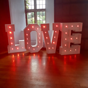 4ft LED LOVE Letters