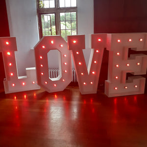 4ft LED LOVE Letters