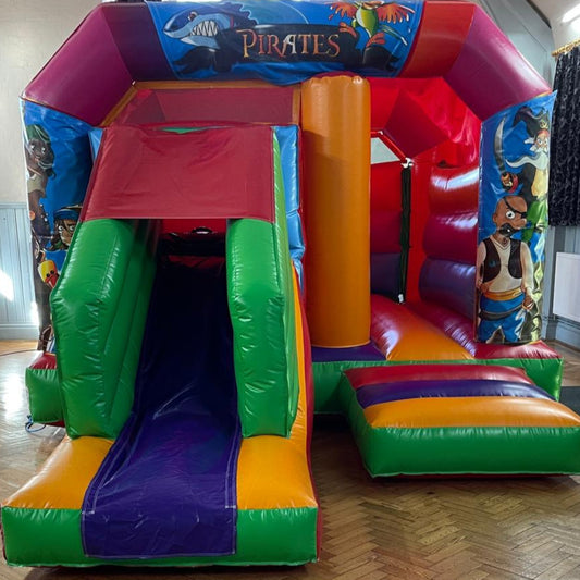Multicoloured Bounce 'n' Slide Pirate Themed