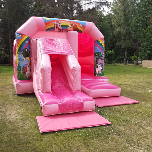 Pink Bounce 'n' Slide Unicorn Themed