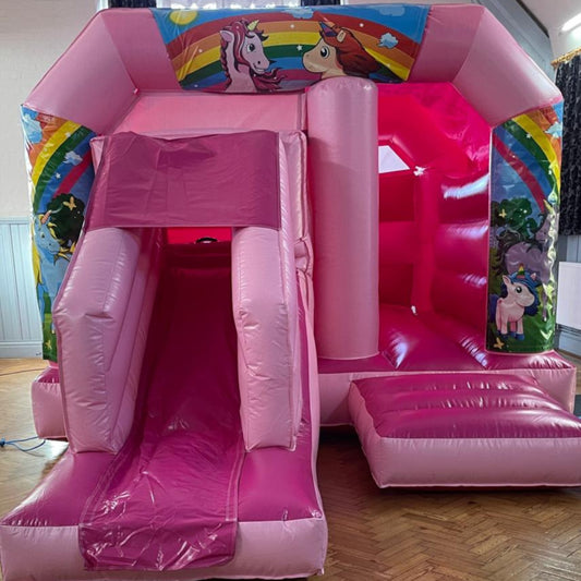 Pink Bounce 'n' Slide Unicorn Themed